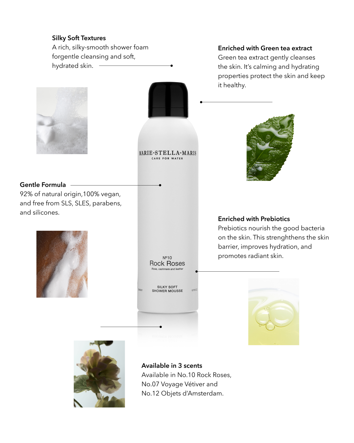 Silky Soft Shower Mousse Rock Roses 200 ml