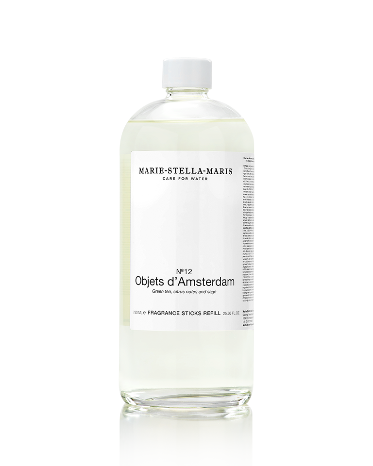 Recharge de bâtonnets parfumés Objets d'Amsterdam en verre 750 ml