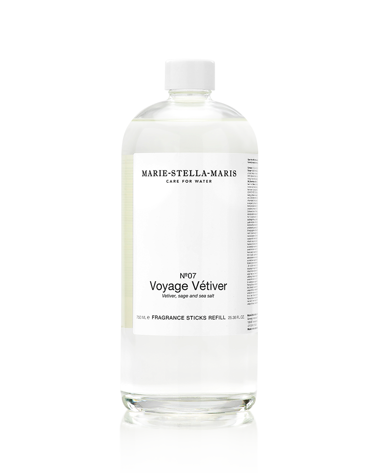 Recharge de Bâtonnets Parfumés Voyage Vétiver Verre 750 ml