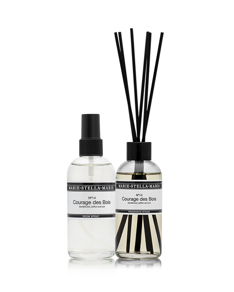 Marie-Stella-Maris Home Dicovery Bundle No.14 Courage des Bois with fragrance sticks and room spray 100 ml