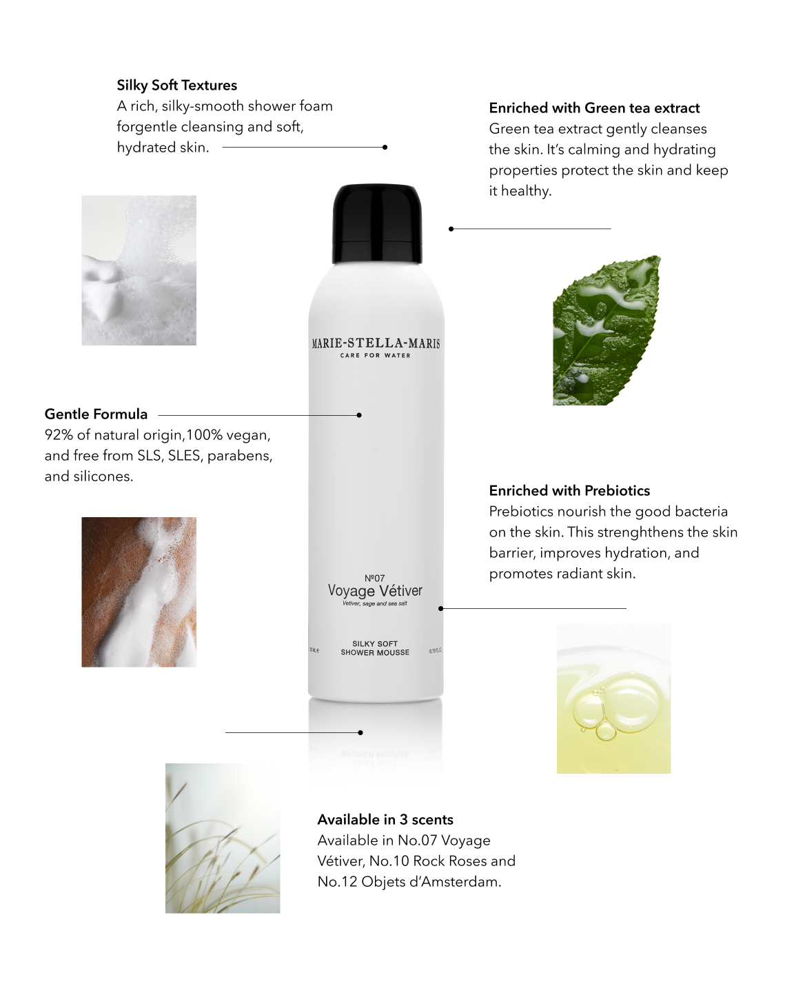Silky Soft Shower Mousse Voyage Vétiver 200 ml