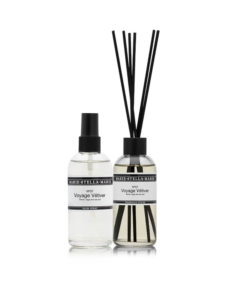 Marie-Stella-Maris Home Discovery Bundle No.07 Voyage Vétiver with fragrance sticks and room spray 100 ml