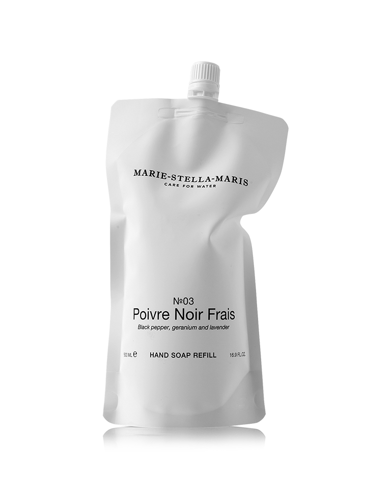 Handzeep Refill Poivre Noir Frais 500 ml
